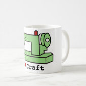 I Love Craft- Kawaii Sewing Machine Koffiemok (Voorkant rechts)