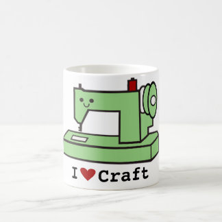 I Love Craft- Kawaii Sewing Machine Koffiemok