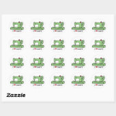 I Love Craft- Kawaii Sewing Machine Ronde Sticker (Vel)