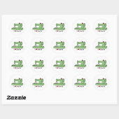 I Love Craft- Kawaii Sewing Machine Ronde Sticker (Vel)