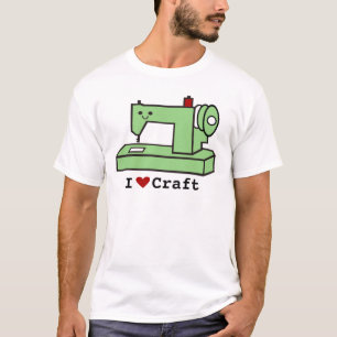 I Love Craft- Kawaii Sewing Machine T-shirt