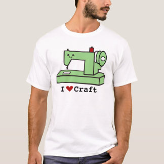 I Love Craft- Kawaii Sewing Machine T-shirt
