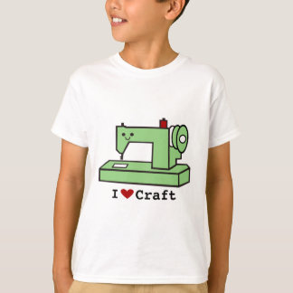 I Love Craft- Kawaii Sewing Machine T-shirt