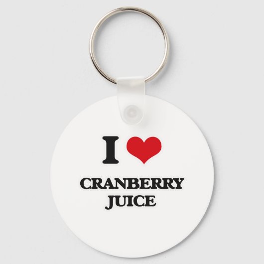 I Love Cranberry Juice Sleutelhanger (Voorkant)
