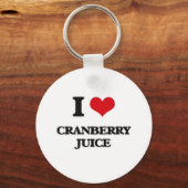 I Love Cranberry Juice Sleutelhanger (Voorkant)