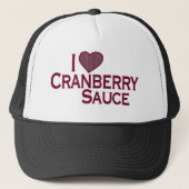 I Love Cranberry Sauce Trucker Pet (Voorkant)