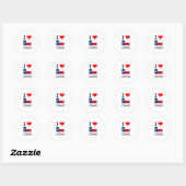 I Love Crane Texas Ronde Sticker (Vel)