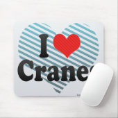 I Love Cranes Muismat (Met muis)