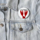 I Love Crawfish Mudbugs Button (In situ)
