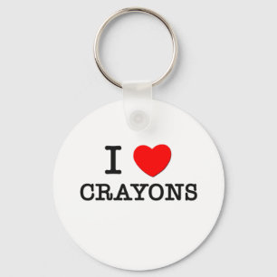 I Love Crayons Sleutelhanger