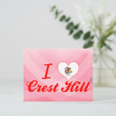 I Love Crest Hill, Illinois Briefkaart (Staand voorkant)