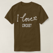 I Love Cricket2 T-shirt (Design voorkant)