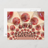 I Love Cricket Customize Product Post Card Briefkaart (Voorkant / Achterkant)