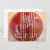 I Love Cricket game Customize Product briefkaart (Voorkant / Achterkant)