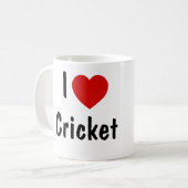I Love Cricket Koffiemok (Voorkant links)