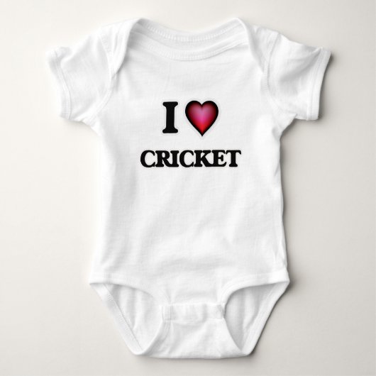 I Love Cricket Romper (Voorkant)