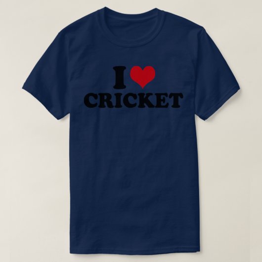 I Love Cricket T-shirt (Design voorkant)