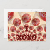 I Love Cricket XOXO Customize Product Briefkaart (Voorkant / Achterkant)