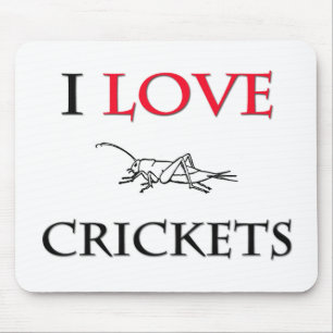 I Love Crickets Muismat