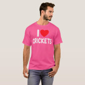 I Love Crickets T-shirt (Voorkant volledig)