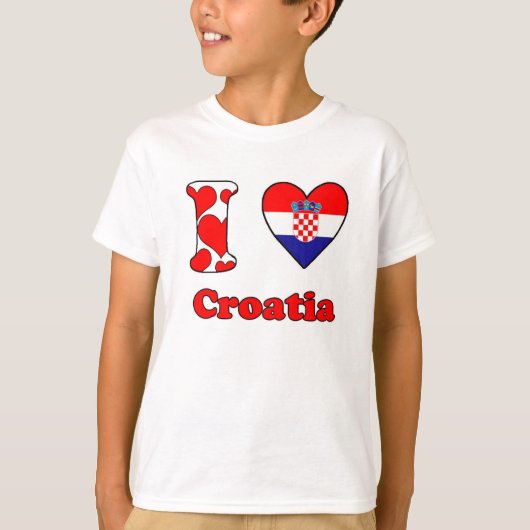 I love Croatia T-shirt (Voorkant)