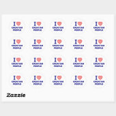 I Love Croatian People Ronde Sticker (Vel)