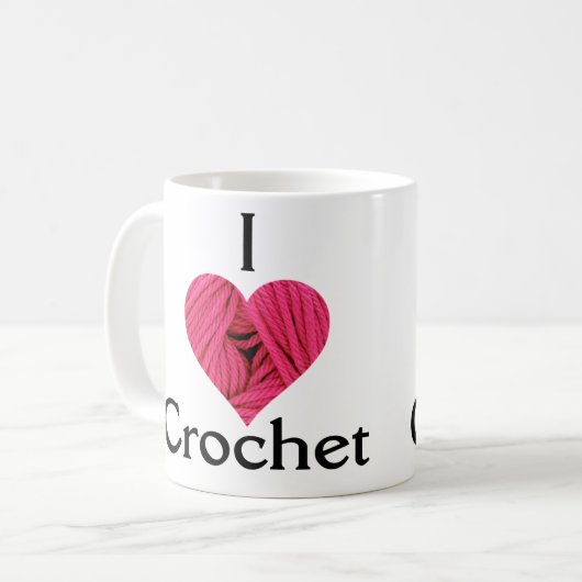 I Love Crochet mok (Voorkant links)