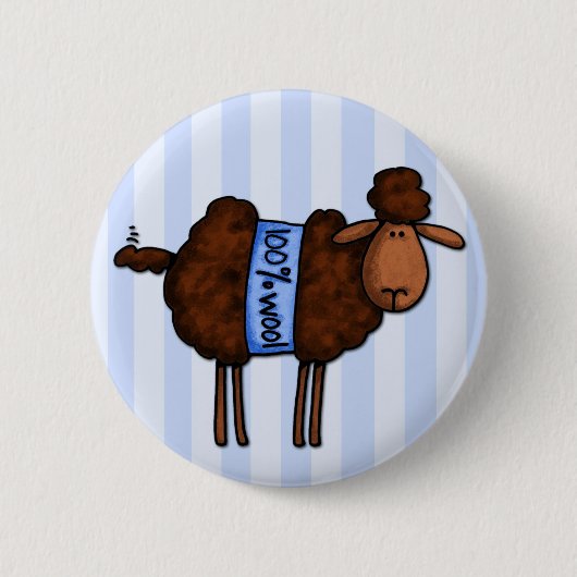i love crochet ronde button 5,7 cm (Voorkant)