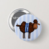 i love crochet ronde button 5,7 cm (Voorkant /achterkant)
