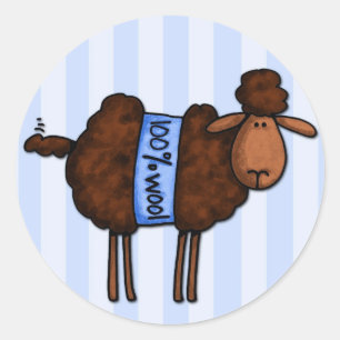 i love crochet ronde sticker