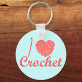 I Love Crochet Sleutelhanger (Voorkant)