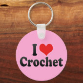 I Love Crochet Sleutelhanger (Voorkant)