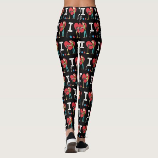 I Love Croquet Leggings (Achterkant)