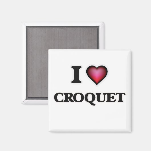 I Love Croquet Magneet (Voorkant / Achterkant)