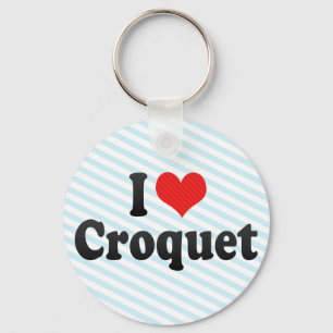 I Love Croquet Sleutelhanger