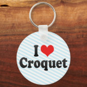I Love Croquet Sleutelhanger (Voorkant)