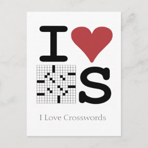 I Love Crosswords Briefkaart