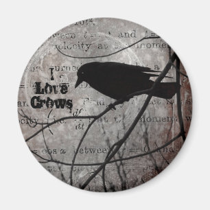 I Love Crows Magneet
