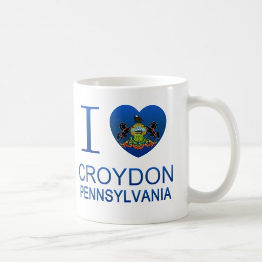 I Love Croydon, PA Koffiemok (Rechts)