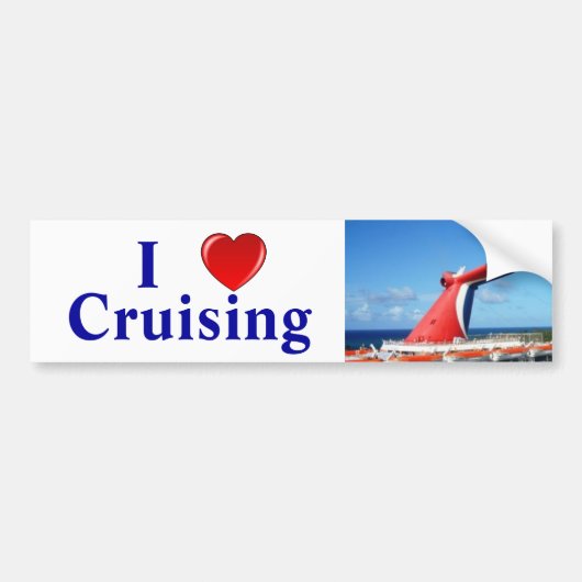 I Love Cruising C Bumpersticker (Voorkant)