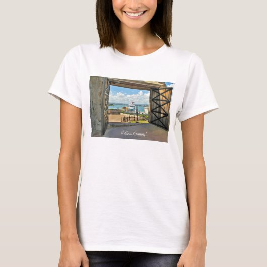"I Love Cruising", Doors Open-Harbour Uitzicht of  T-shirt (Voorkant)