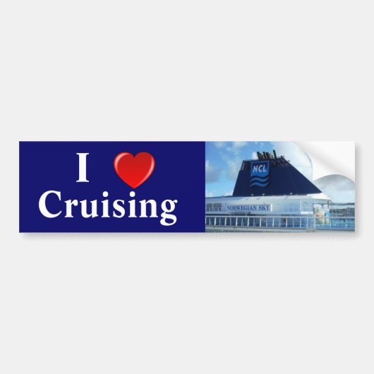 I Love Cruising N Bumpersticker (Voorkant)