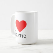 I love cryptic koffiemok (Voorkant links)