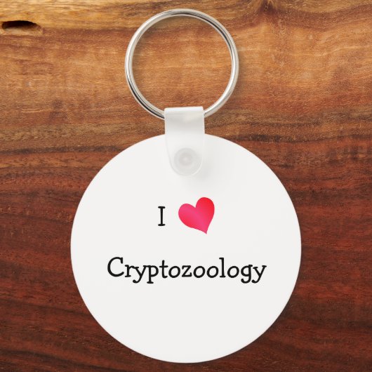 I Love Cryptozoology Sleutelhanger (Voorkant)