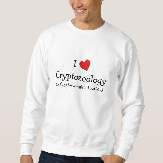 I Love Cryptozoology Trui (Voorkant)