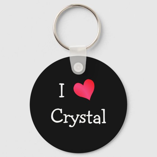 I Love Crystal Sleutelhanger (Voorkant)