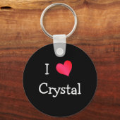 I Love Crystal Sleutelhanger (Voorkant)