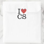 I ❤️ Love CS - Customer Service Dept. - STICKER (Tas)