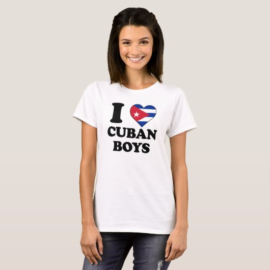 I love Cuban Boys T-shirt (Voorkant volledig)
