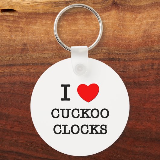 I Love Cuckoo Clocks Sleutelhanger (Voorkant)